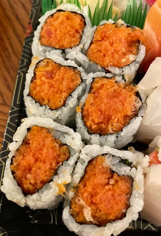 Spicy White Tuna Roll.