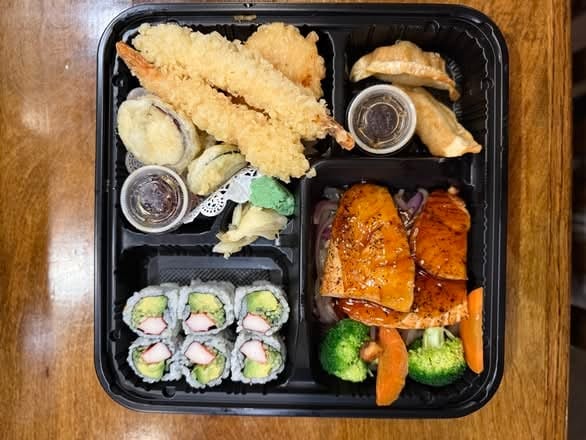 Salmon Teriyaki Bento Box.
