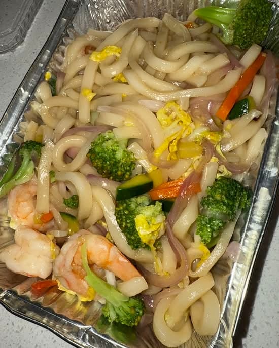 Shrimp Yaki Udon.