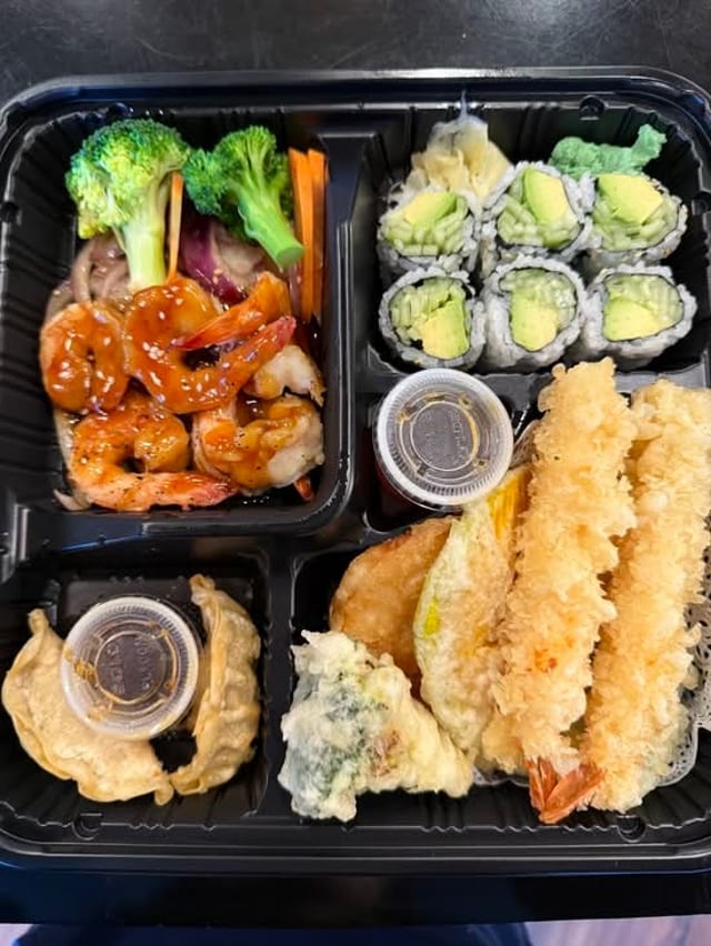 Shrimp Teriyaki Bento Box.